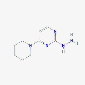 2-Hydrazinyl-4-(piperidin-1-yl)pyrimidine