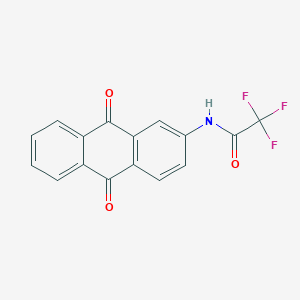 molecular formula C16H8F3NO3 B14425172 N-(9,10-Dioxo-9,10-dihydroanthracen-2-YL)-2,2,2-trifluoroacetamide CAS No. 84584-79-2