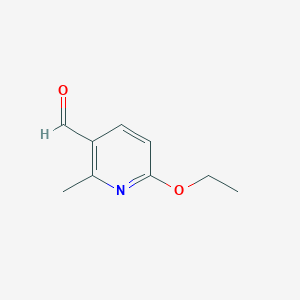 molecular formula C9H11NO2 B1442519 6-Ethoxy-2-methylpyridine-3-carboxaldehyde CAS No. 1266253-72-8