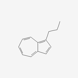 molecular formula C13H14 B14425197 Azulene, 1-propyl- CAS No. 83593-38-8