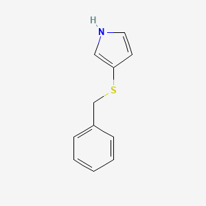 molecular formula C11H11NS B14425217 3-(Benzylsulfanyl)-1H-pyrrole CAS No. 82511-51-1