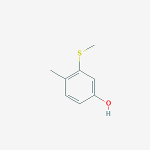 molecular formula C8H10OS B14425242 4-Methyl-3-(methylsulfanyl)phenol CAS No. 85428-44-0