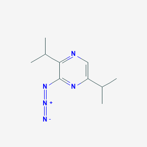 molecular formula C10H15N5 B14425284 3-Azido-2,5-di(propan-2-yl)pyrazine CAS No. 83505-89-9
