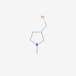molecular formula C6H12BrN B1442536 3-(Bromomethyl)-1-methylpyrrolidine CAS No. 1330756-17-6