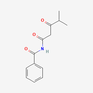 molecular formula C13H15NO3 B14425398 N-(4-Methyl-3-oxopentanoyl)benzamide CAS No. 84794-21-8