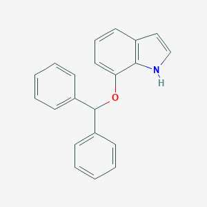 molecular formula C21H17NO B144254 7-(benzhydryloxy)-1H-indole CAS No. 135328-49-3