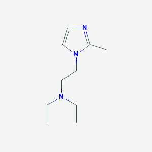 molecular formula C10H19N3 B14425413 N,N-diethyl-2-(2-methylimidazol-1-yl)ethanamine CAS No. 82410-72-8