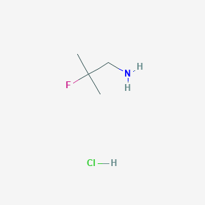 molecular formula C4H11ClFN B1442542 2-Fluoro-2-methylpropan-1-amine hydrochloride CAS No. 879001-63-5