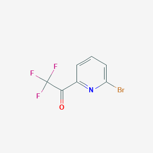 molecular formula C7H3BrF3NO B1442543 1-(6-Bromopyridin-2-yl)-2,2,2-trifluoroethanone CAS No. 886364-57-4