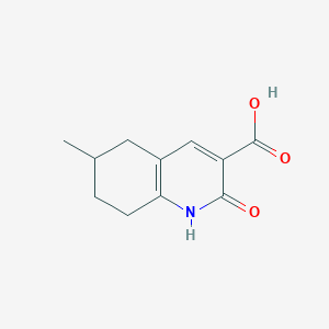 molecular formula C11H13NO3 B1442549 6-Methyl-2-oxo-1,2,5,6,7,8-hexahydroquinoline-3-carboxylic acid CAS No. 1249049-37-3