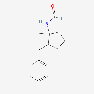 molecular formula C14H19NO B14425492 N-(2-Benzyl-1-methylcyclopentyl)formamide CAS No. 80649-70-3