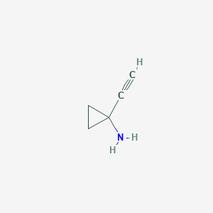 molecular formula C5H7N B1442550 1-Ethynylcyclopropan-1-amine CAS No. 253435-41-5