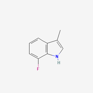 molecular formula C9H8FN B1442551 7-fluoro-3-methyl-1H-indole CAS No. 866211-13-4
