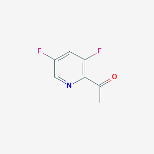 molecular formula C7H5F2NO B1442552 1-(3,5-Difluoropyridin-2-yl)ethanone CAS No. 1075756-90-9