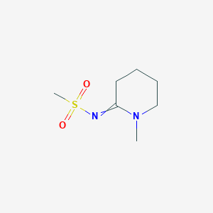 molecular formula C7H14N2O2S B14425525 N-(1-Methylpiperidin-2-ylidene)methanesulfonamide CAS No. 84484-11-7