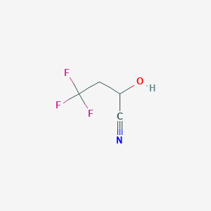 molecular formula C4H4F3NO B1442553 2-Hydroxy-4,4,4-trifluorobutyronitrile CAS No. 912578-73-5