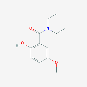 molecular formula C12H17NO3 B14425542 N,N-diethyl-2-hydroxy-5-methoxybenzamide CAS No. 85630-32-6