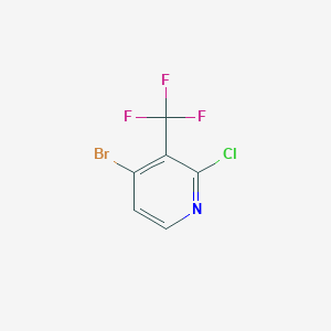 molecular formula C6H2BrClF3N B1442561 4-Bromo-2-chloro-3-(trifluoromethyl)pyridine CAS No. 1211589-92-2