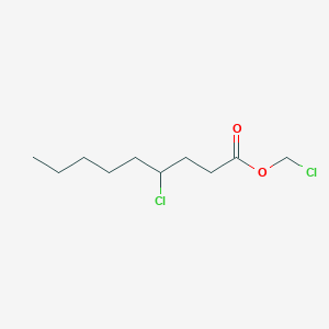 molecular formula C10H18Cl2O2 B14425657 Chloromethyl 4-chlorononanoate CAS No. 80418-73-1