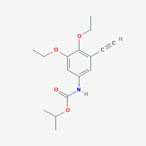 molecular formula C16H21NO4 B14425715 Propan-2-yl (3,4-diethoxy-5-ethynylphenyl)carbamate CAS No. 84972-40-7