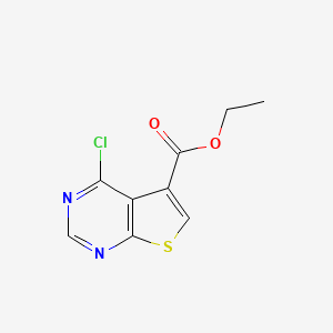 molecular formula C9H7ClN2O2S B1442573 Ethyl 4-chlorothieno[2,3-d]pyrimidine-5-carboxylate CAS No. 1216013-63-6