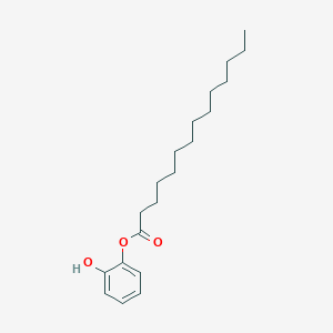 molecular formula C20H32O3 B14425825 Tetradecanoic acid, 2-hydroxyphenyl ester CAS No. 85194-00-9