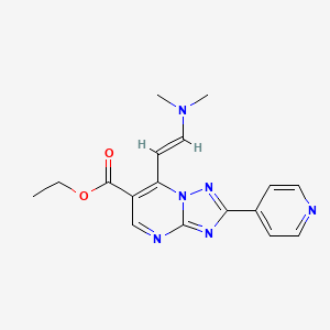 ethyl 7-[(E)-2-(dimethylamino)vinyl]-2-pyridin-4-yl[1,2,4]triazolo[1,5-a]pyrimidine-6-carboxylate