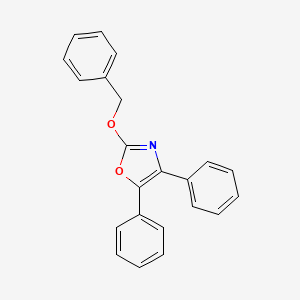 molecular formula C22H17NO2 B14425838 2-(Benzyloxy)-4,5-diphenyl-1,3-oxazole CAS No. 82238-47-9