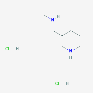 molecular formula C7H18Cl2N2 B1442586 N-Methyl-1-(piperidin-3-yl)methanamine dihydrochloride CAS No. 1257849-50-5