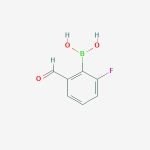 B1442589 2-Fluoro-6-formylphenylboronic acid CAS No. 1938062-31-7