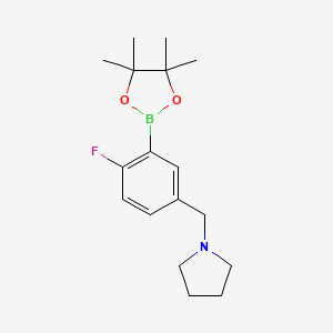 2-Fluoro--5-pyrrolidinomethylphenylboronic acid, pinacol ester