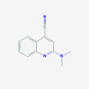 molecular formula C12H11N3 B1442599 2-(Dimethylamino)quinoline-4-carbonitrile CAS No. 1354951-88-4