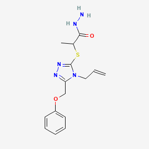 2-{[4-allyl-5-(phenoxymethyl)-4H-1,2,4-triazol-3-yl]thio}propanohydrazide