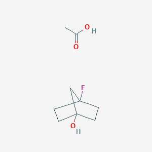 molecular formula C9H15FO3 B14426046 Acetic acid;4-fluorobicyclo[2.2.1]heptan-1-ol CAS No. 84553-47-9