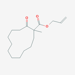 molecular formula C17H28O3 B14426052 Prop-2-en-1-yl 1-methyl-2-oxocyclododecane-1-carboxylate CAS No. 83135-36-8