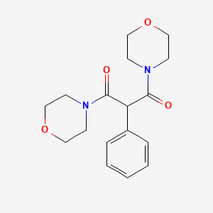 molecular formula C17H22N2O4 B14426055 Morpholine, 4,4'-(1,3-dioxo-2-phenyl-1,3-propanediyl)bis- CAS No. 79815-71-7