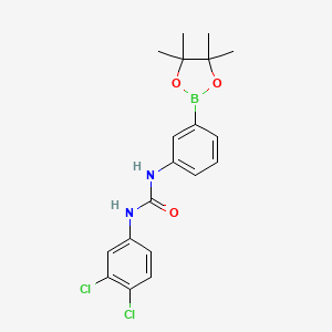 1-(3,4-Dichlorophenyl)-3-[3-(tetramethyl-1,3,2-dioxaborolan-2-yl)phenyl]urea