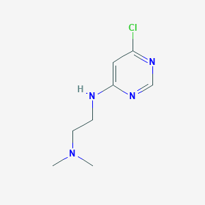 B1442609 N1-(6-Chloro-4-pyrimidinyl)-N2,N2-dimethyl-1,2-ethanediamine CAS No. 1220028-66-9