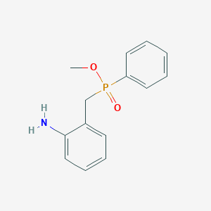 molecular formula C14H16NO2P B14426138 Methyl [(2-aminophenyl)methyl]phenylphosphinate CAS No. 82632-03-9