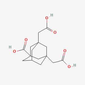 molecular formula C15H20O6 B1442615 3,5-Bis(carboxymethyl)adamantane-1-carboxylic acid CAS No. 1338494-79-3