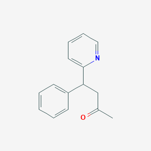 molecular formula C15H15NO B14426180 4-Phenyl-4-pyridin-2-ylbutan-2-one CAS No. 83470-22-8