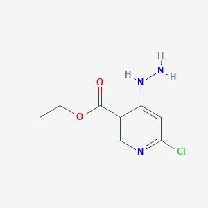molecular formula C8H10ClN3O2 B1442619 Ethyl 6-chloro-4-hydrazinylpyridine-3-carboxylate CAS No. 845655-96-1