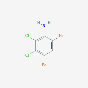 molecular formula C6H3Br2Cl2N B144262 4,6-二溴-2,3-二氯苯胺 CAS No. 113571-15-6