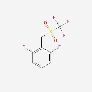 molecular formula C8H5F5O2S B1442621 2,6-Difluorophenyl(trifluoromethylsulfonyl)methane CAS No. 1346521-50-3
