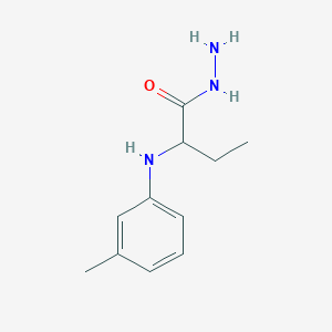 2-[(3-Methylphenyl)amino]butanohydrazide