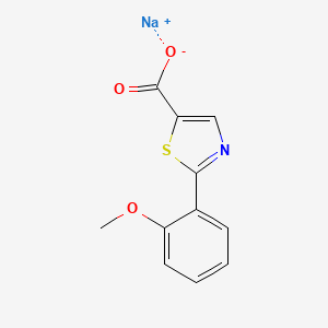 molecular formula C11H8NNaO3S B1442625 Sodium 2-(2-methoxyphenyl)-1,3-thiazole-5-carboxylate CAS No. 1332531-53-9