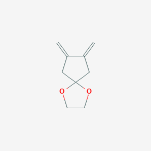 molecular formula C9H12O2 B144263 7,8-Dimethylidene-1,4-dioxaspiro[4.4]nonane CAS No. 125404-49-1