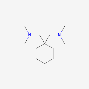 molecular formula C12H26N2 B14426332 N,N'-[Cyclohexane-1,1-diylbis(methylene)]bis(N-methylmethanamine) CAS No. 79953-29-0