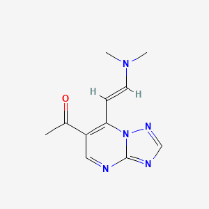 1-{7-[(E)-2-(dimethylamino)vinyl][1,2,4]triazolo[1,5-a]pyrimidin-6-yl}ethanone