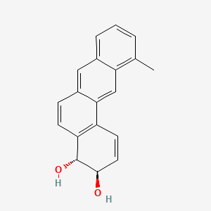 molecular formula C19H16O2 B14426359 Benz(a)anthracene-3,4-diol, 3,4-dihydro-11-methyl-, (3R-trans)- CAS No. 82735-47-5